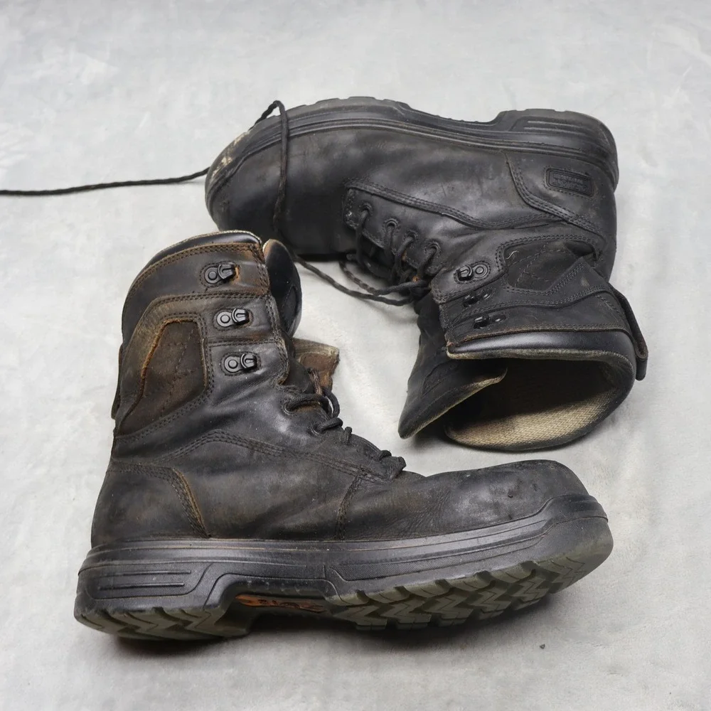 Ariat Men 11 Wide Work Boots Brown Turbo 8